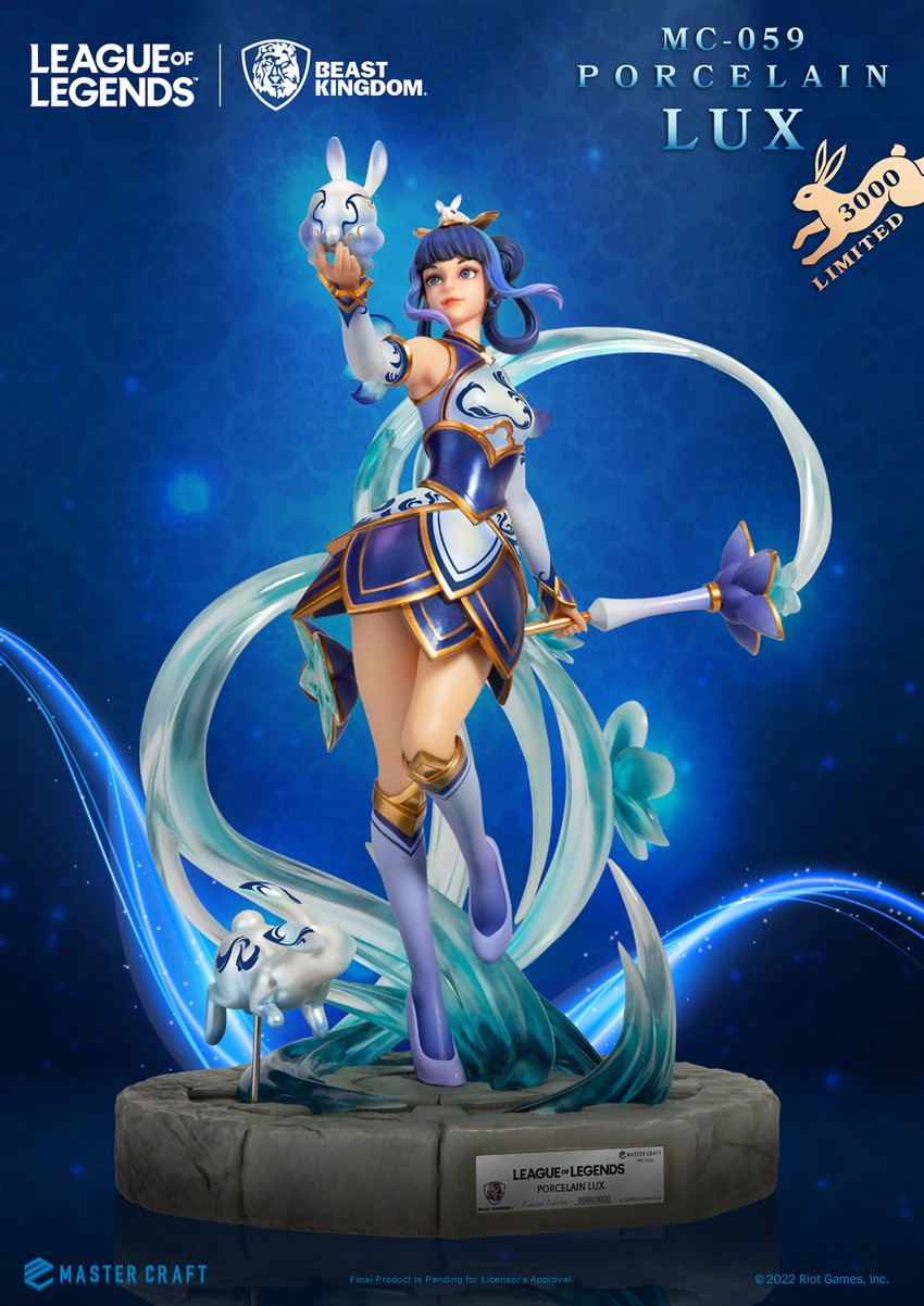 League of Legends Porcelain Lux Statues - Prototype Shown View 4