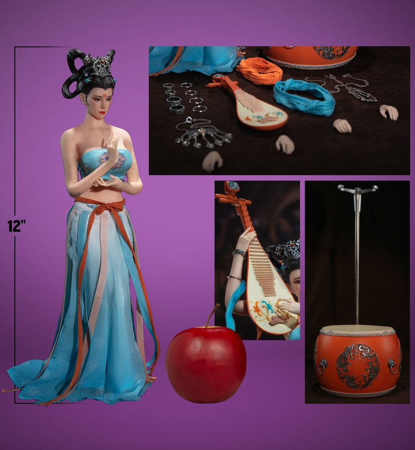 Dunhuang Music Goddess (Blue)- Prototype Shown