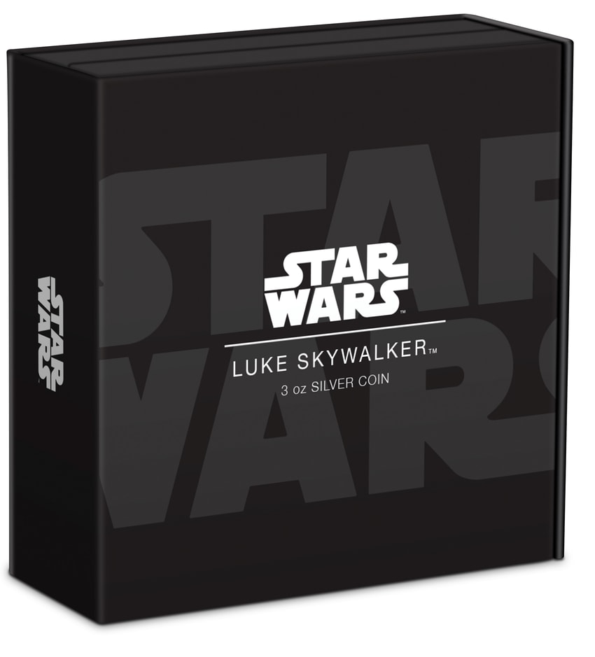 Luke Skywalker™ 3oz Silver Coin- Prototype Shown View 2