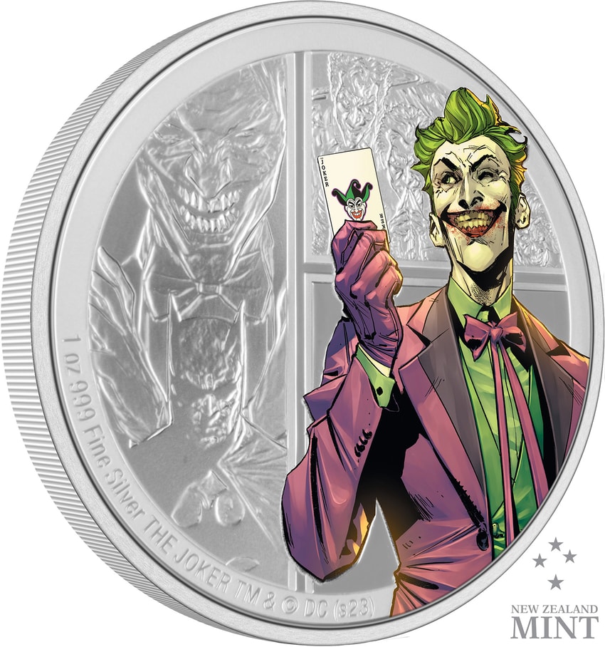 The Joker 1oz Silver Coin- Prototype Shown