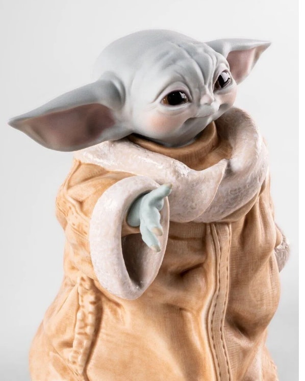 Star Wars Grogu Porcelain Statue - Prototype Shown View 6