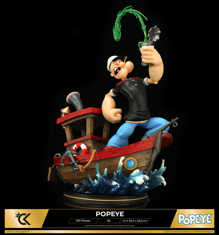 Popeye Popeye (Olive Version) Statues - Prototype Shown View 6