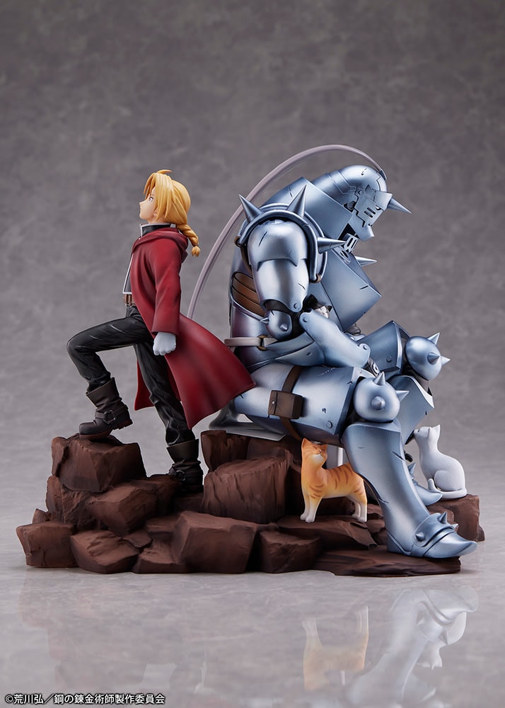 Fullmetal Alchemist Edward Elric & Alphonse Elric (Brothers) Statues - Prototype Shown View 6