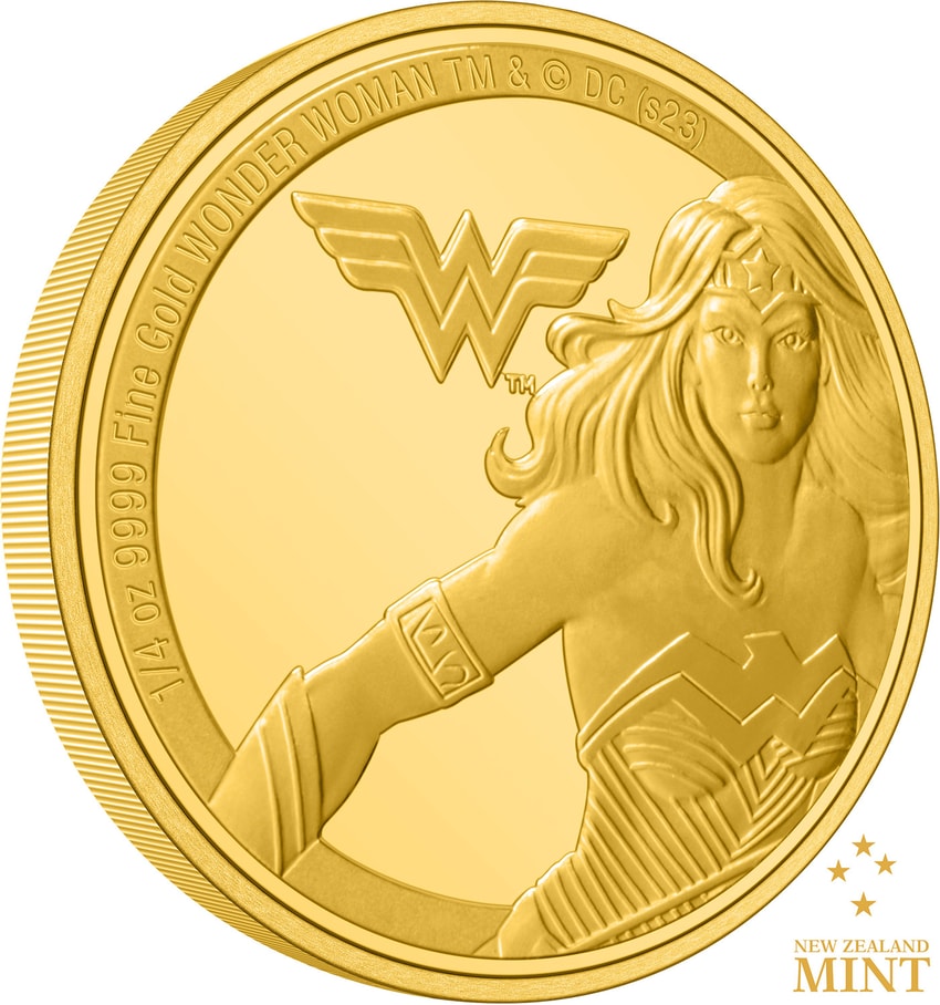 Descubre la figura de Wonder Woman con armadura dorada