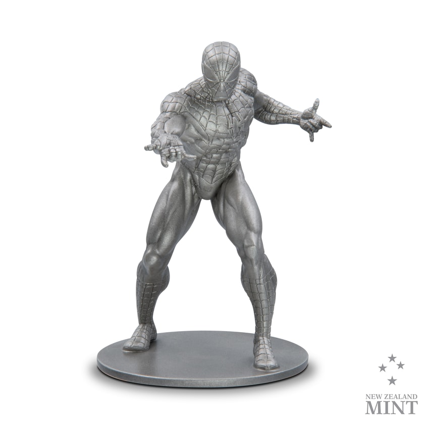 Spider-Man Silver Miniature by New Zealand Mint | Sideshow