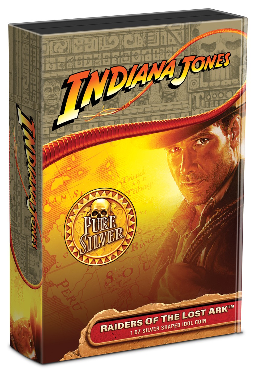 Raiders of the Lost Ark Golden Idol 1oz Silver Coin by New Zealand