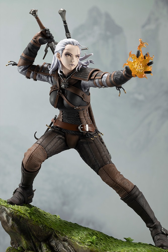 The Witcher Geralt Bishoujo Statues - Prototype Shown View 1