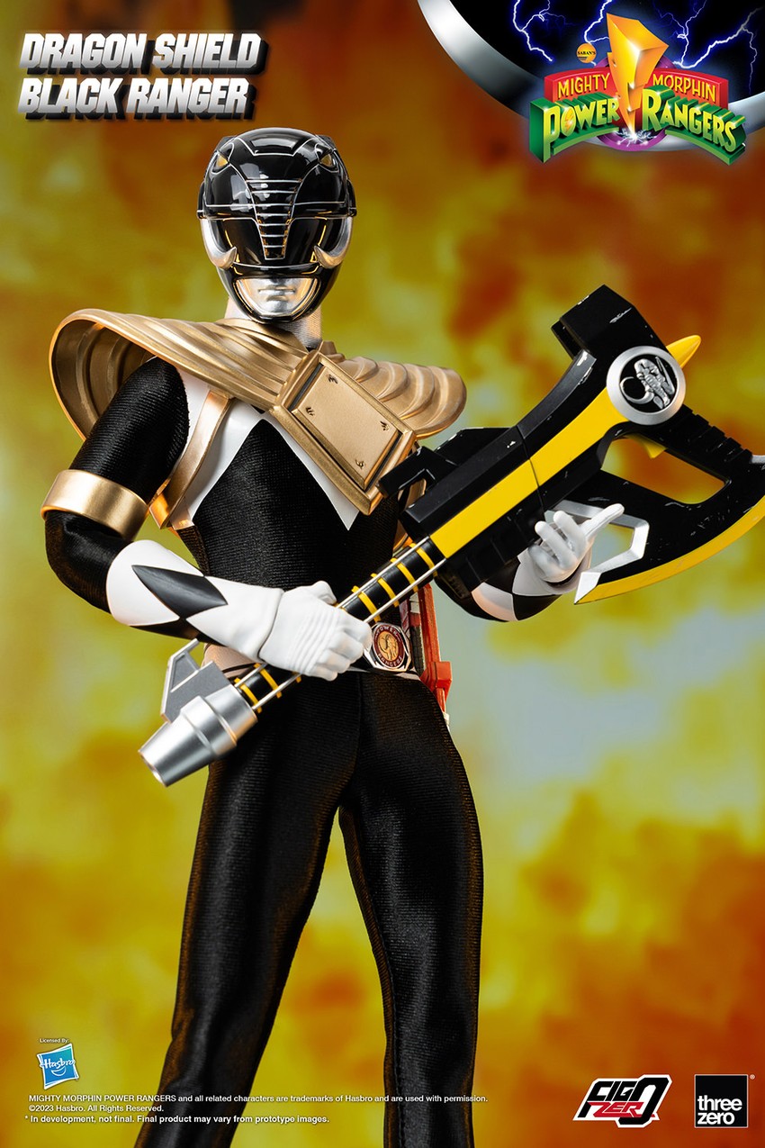 Dragon Shield Black Ranger Sixth Scale Figure by Threezero Dragon Shield Black Ranger Sixth Scale Figure by Threezero