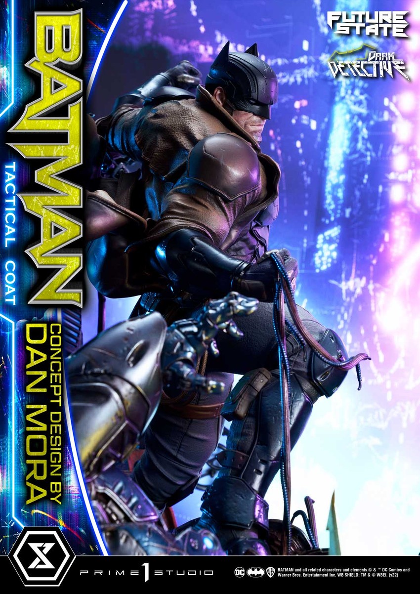 DC Comics Batman Dark Detective Tactical Coat (Deluxe Version) Quarter Scale Statue - Prototype Shown View 6