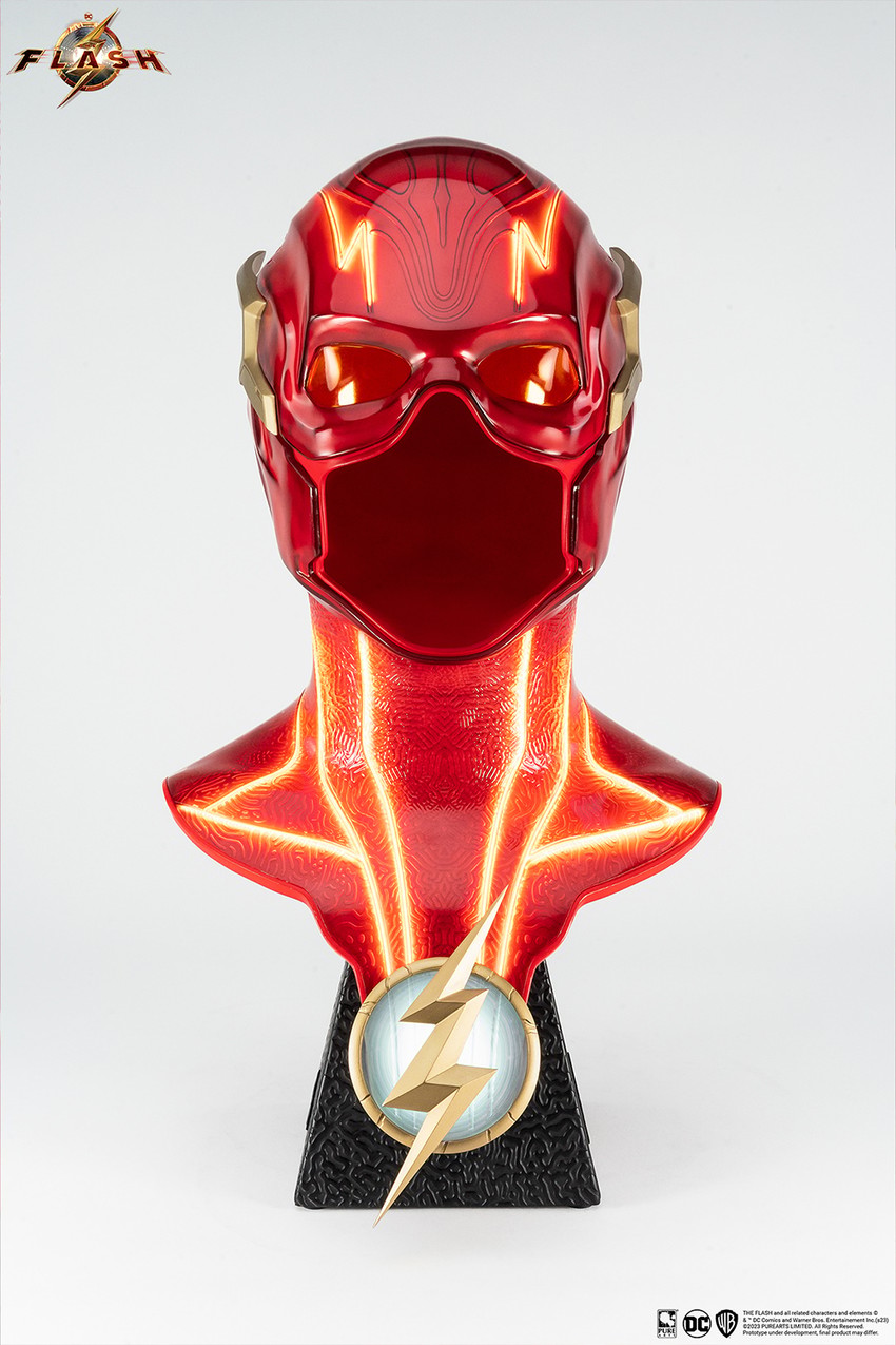 DC Comics The Flash Cowl Prop Replica - Prototype Shown View 6