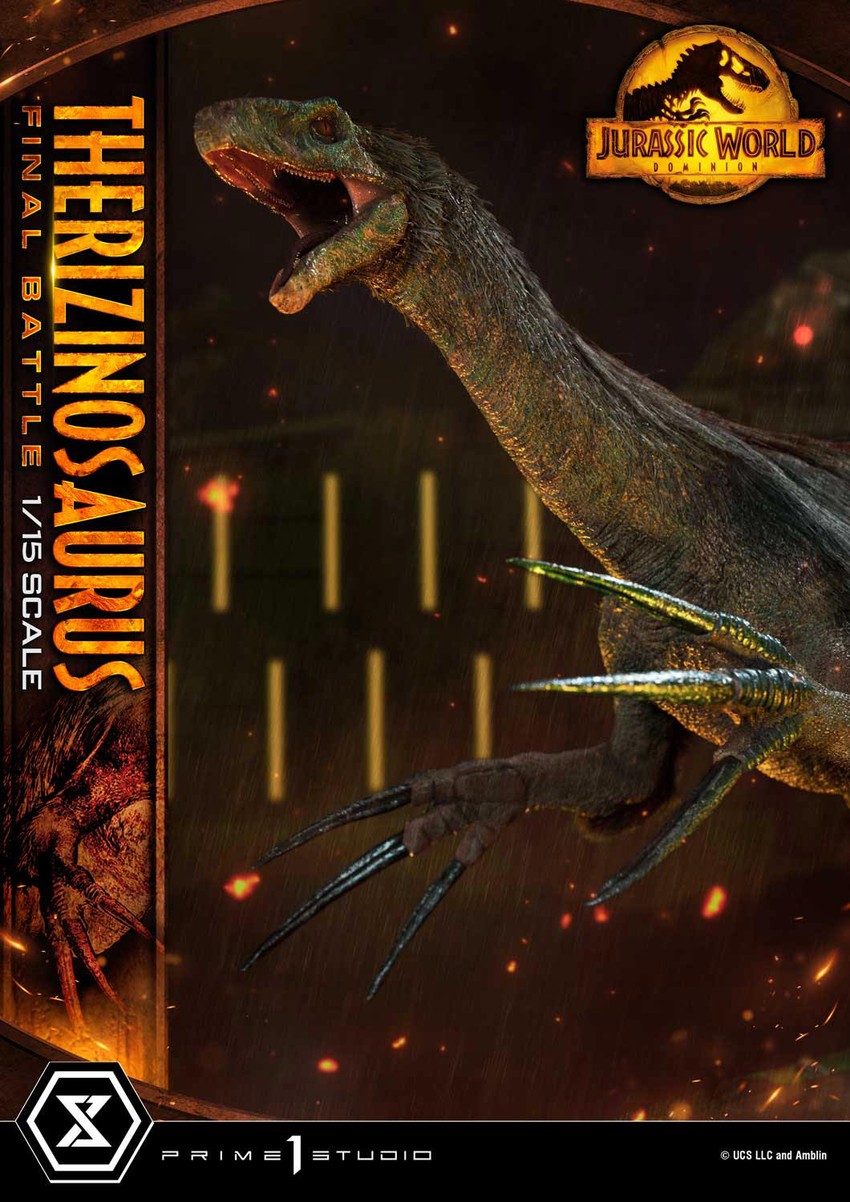 Jurassic World Dominion Therizinosaurus Final Battle (Bonus Version) Statues - Prototype Shown View 3