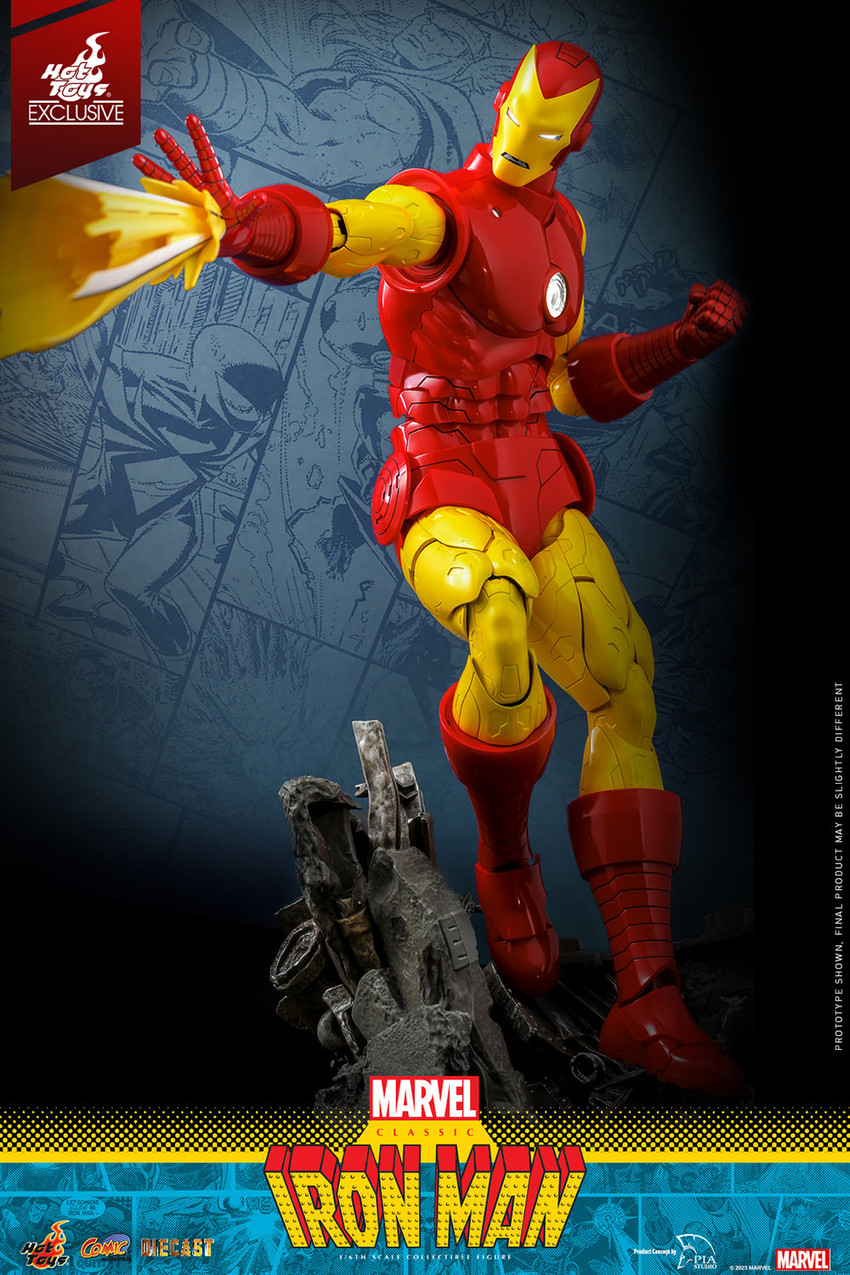 Iron Man Classic Diecast 1/6 フィギア Classic Iron Man Sixth Scale Figure by Hot Toys | Sideshow