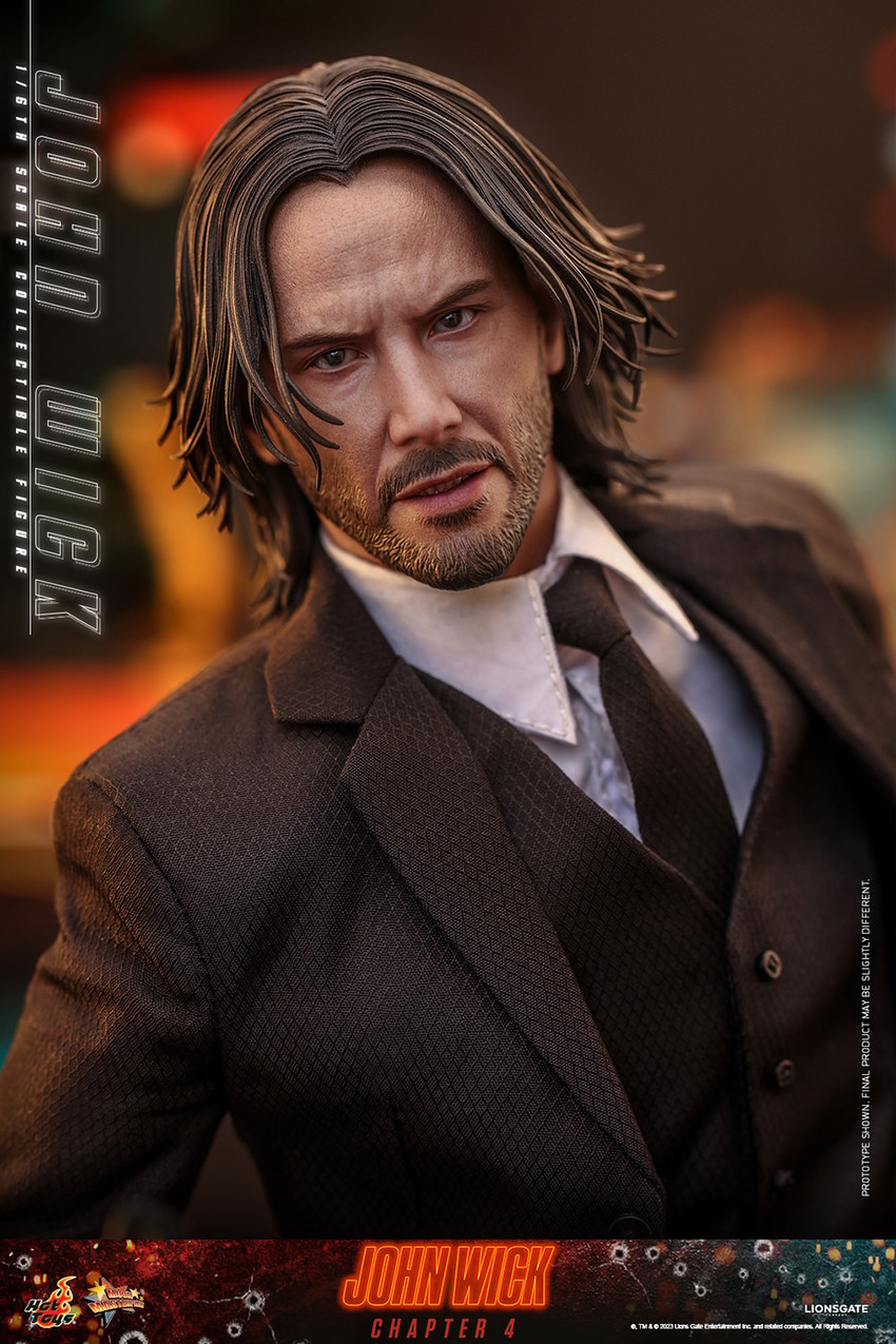thumbnail image 2 of John Wick Miniature Figure With Car – Scale 1/64 (Fits Hot Wheels) Or 1/87 H0 2 of 5