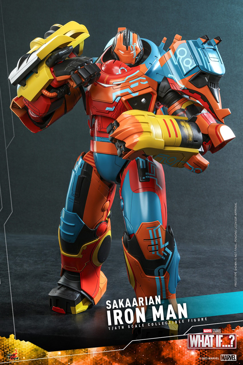 Marvel Sakaarian Iron Man Sixth Scale Figure - Prototype Shown View 3