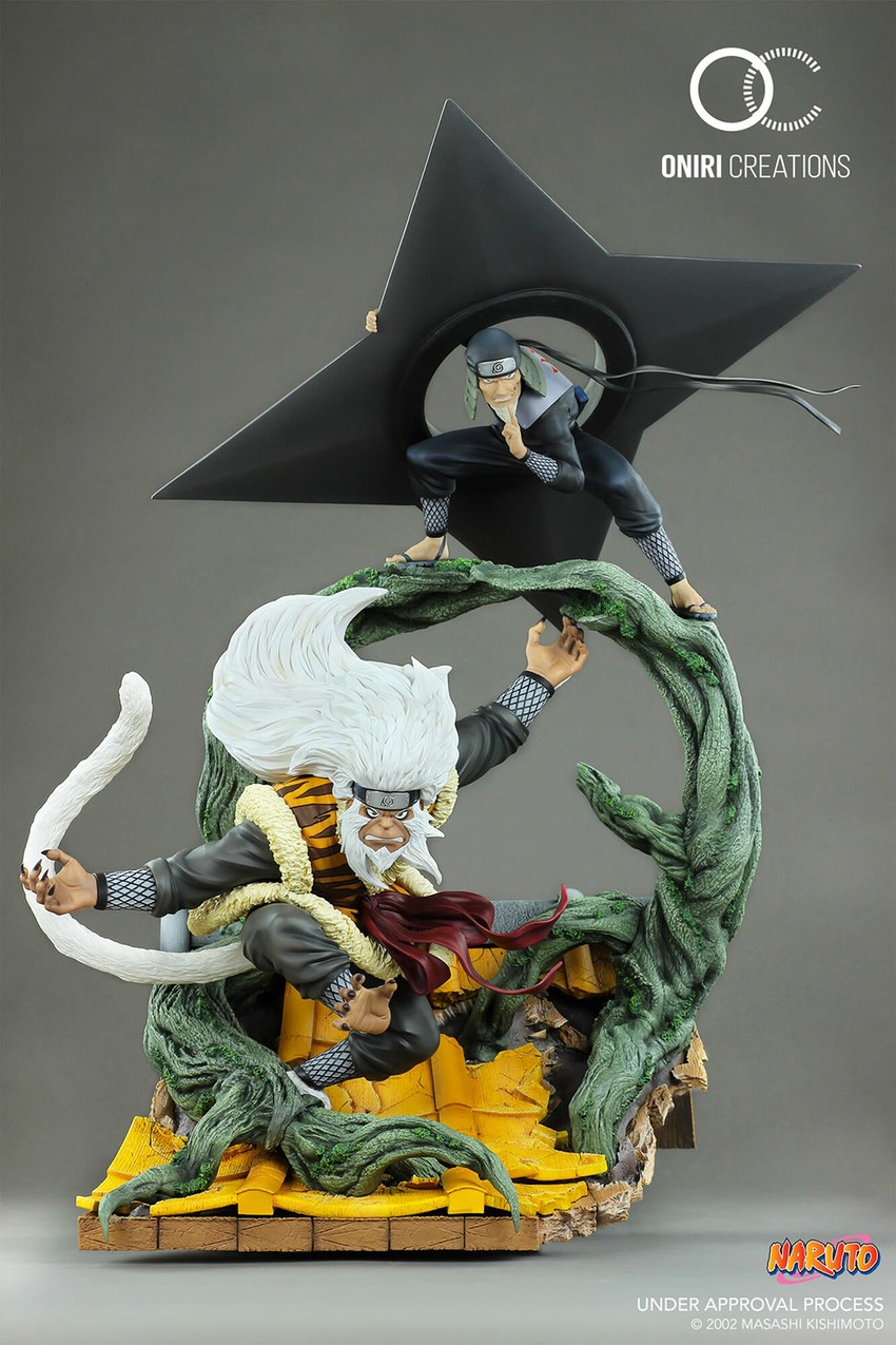 Sandaime Hokage: The Last Fight Statue by Oniri Creations