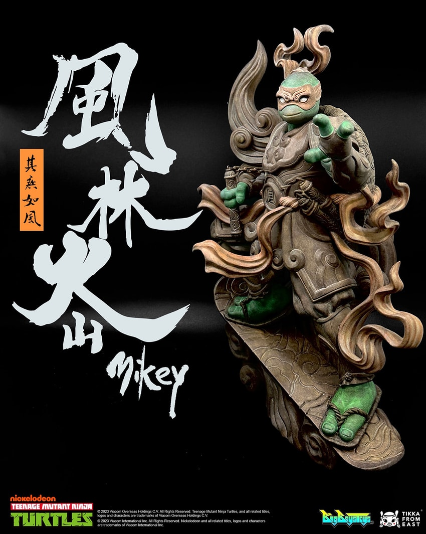 mikey出品です。 TMNT Mikey Furinkazan Statue by BigBoysToys | Sideshow Collectibles