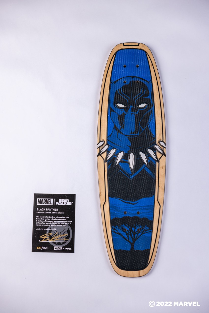 The Black Panther Skateboard Deck by Bear Walker | Sideshow