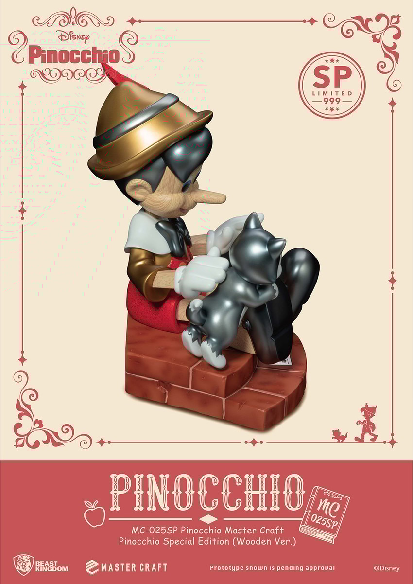 特別出品 入手困難 極レア ピノキオ PINOCCHIO WALT DISNEY Pinocchio Special Edition (Wooden Version) Statue by Beast
