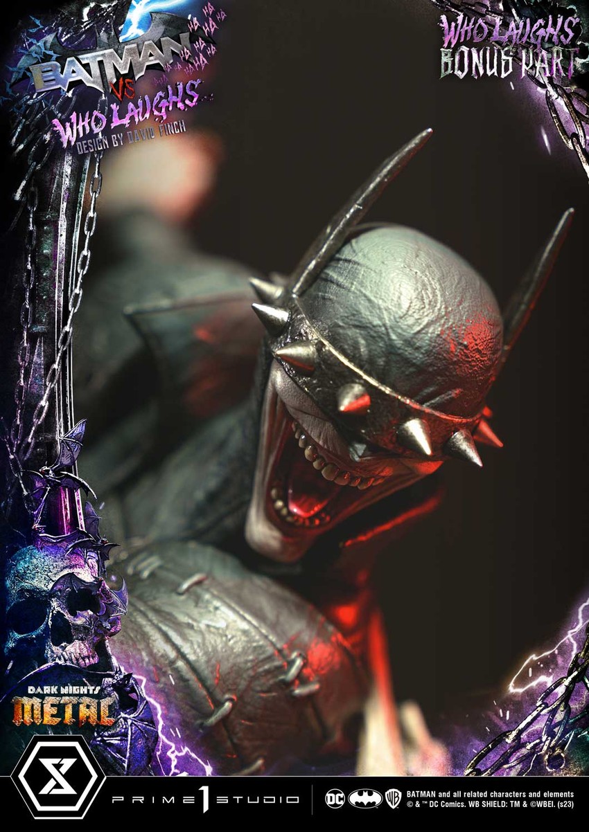 DC Comics Batman vs Batman Who Laughs (Deluxe Bonus Version) Quarter Scale Statue - Prototype Shown View 4