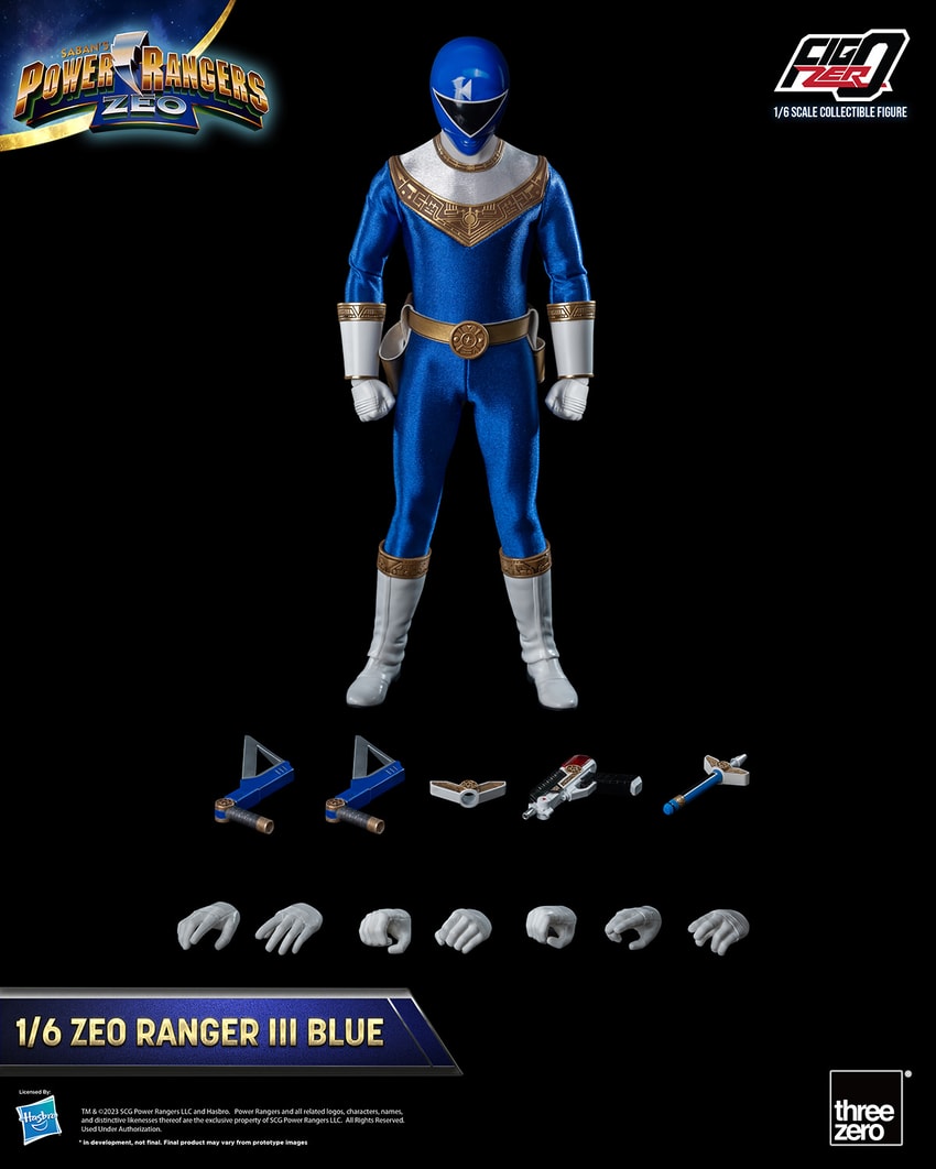 Zeo Ranger III Blue Sixth Scale Figure by Threezero | Sideshow