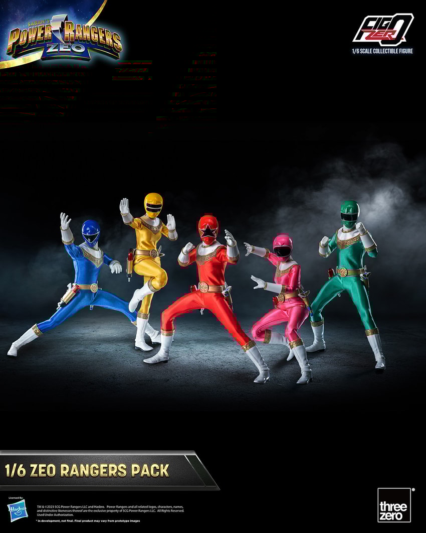 Zeo Rangers Pack Sixth Scale Figure Set by Threezero