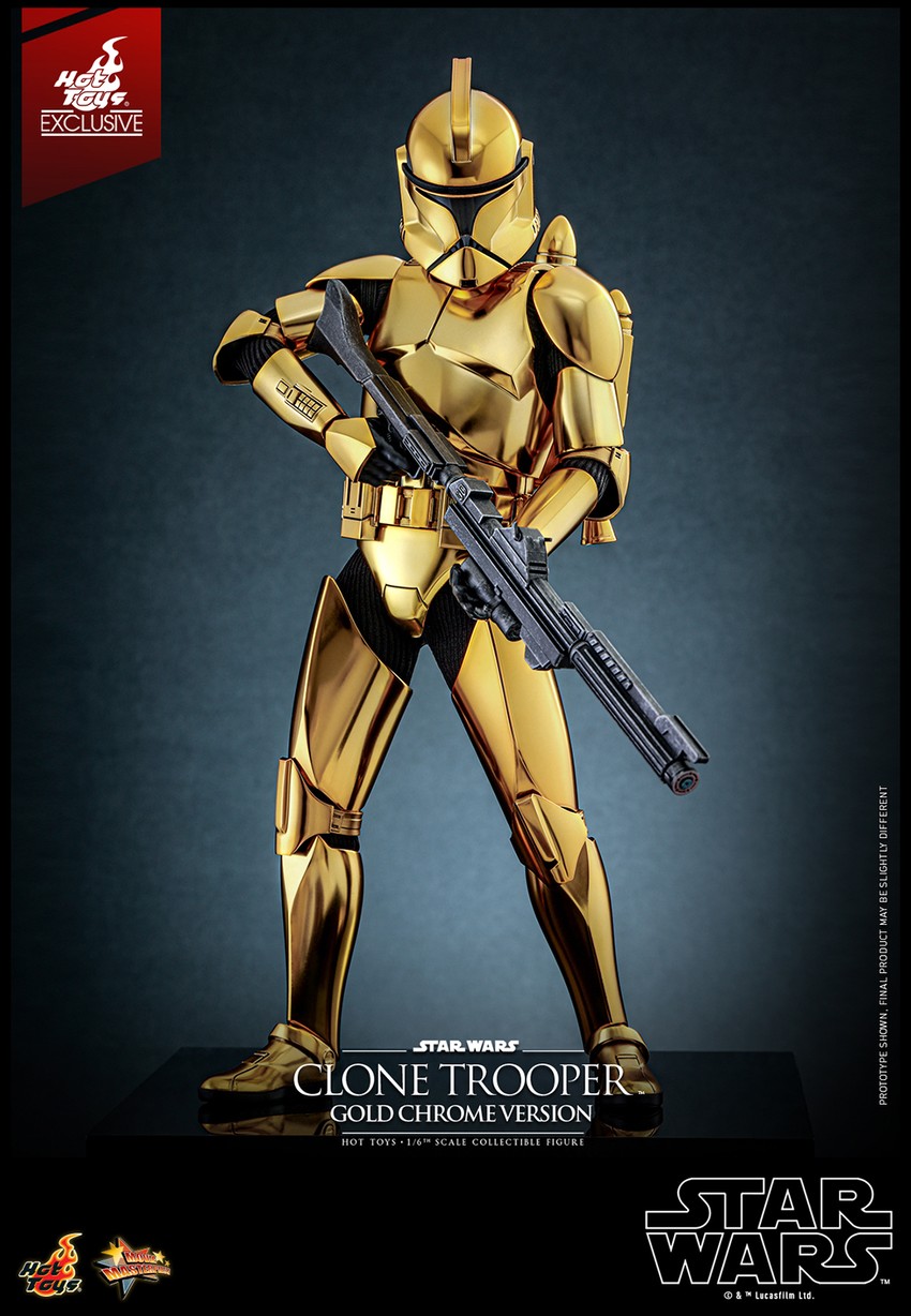 Clone Trooper™ (Gold Chrome Version) Sixth Scale Figure by Hot