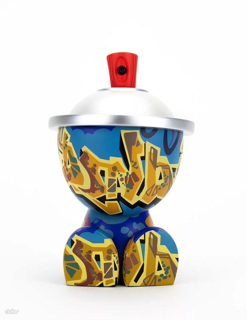 Clutter Studios East Coast Legends - Dondi White 5oz Canbot Collectible Figure - Prototype Shown View 6