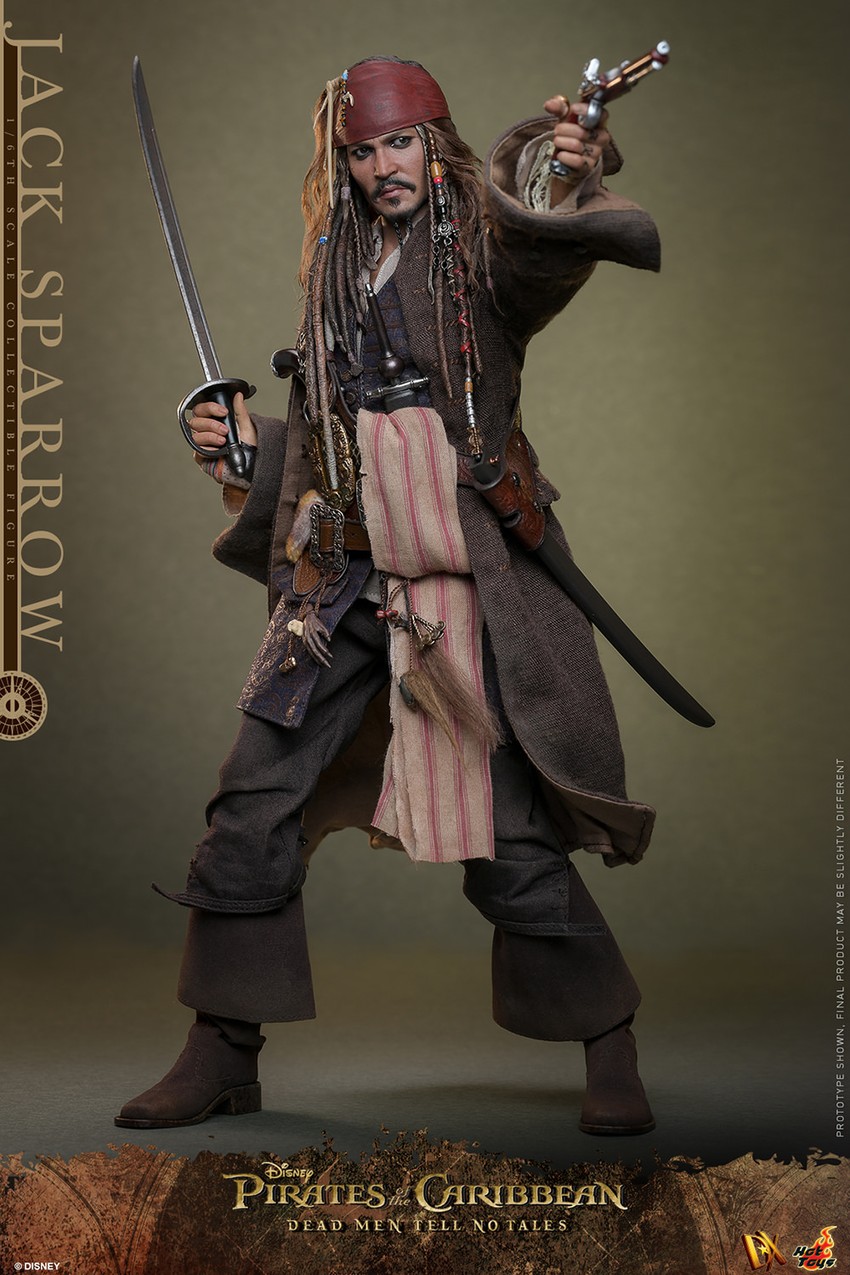 Jack Sparrow (Deluxe Version) Sixth Scale Figure by Hot Toys