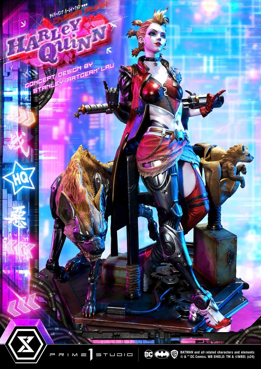G1Joeフィギュア&ハーレイダビィドソン Cyberpunk Harley Quinn Quarter Scale Statue by Prime 1 Studio