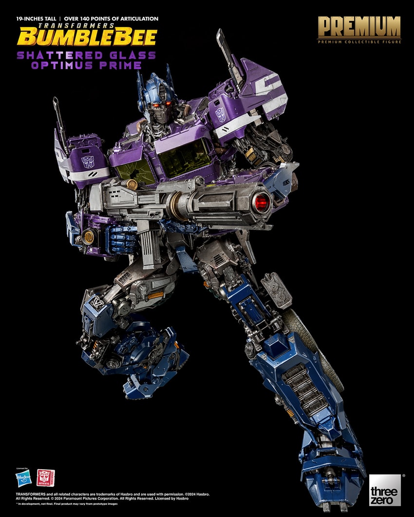 Shattered Glass Optimus Prime Collectible Figure by Threezero