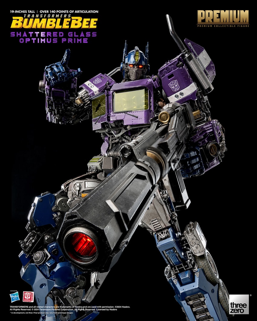 Shattered Glass Optimus Prime Collectible Figure by Threezero