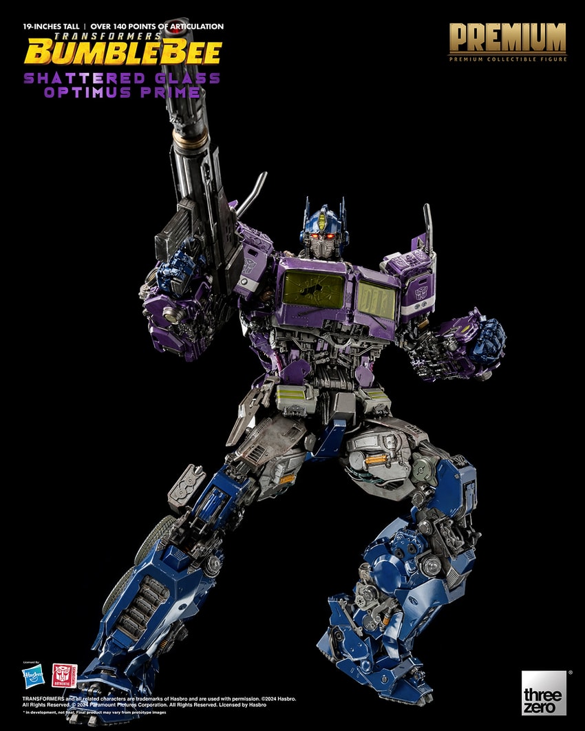 Shattered Glass Optimus Prime Collectible Figure by Threezero