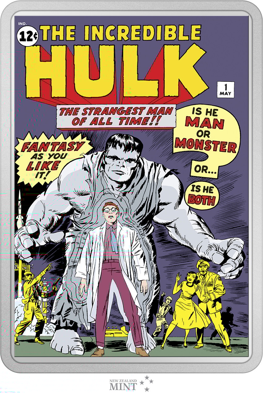 【2024春夏新作】 Silver 2oz #1 Hulk Incredible The Coin by Collectible Silver トップス