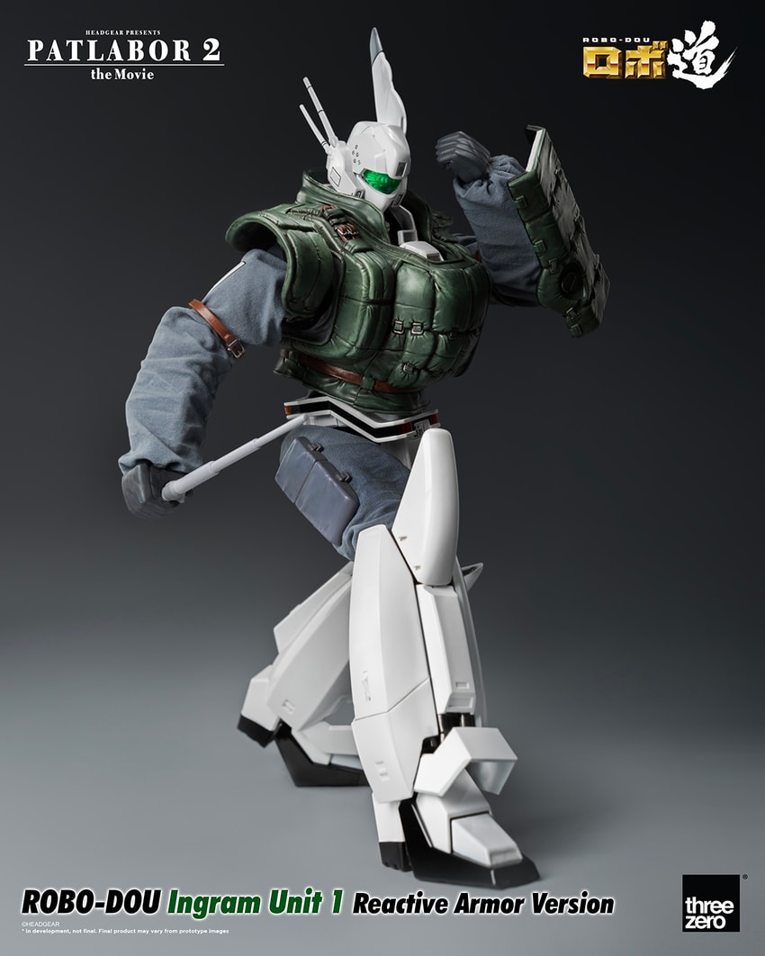Mobile Police Patlabor ROBO-DOU Ingram Unit 1 Reactive Armor Version Action Figure - Prototype Shown View 4