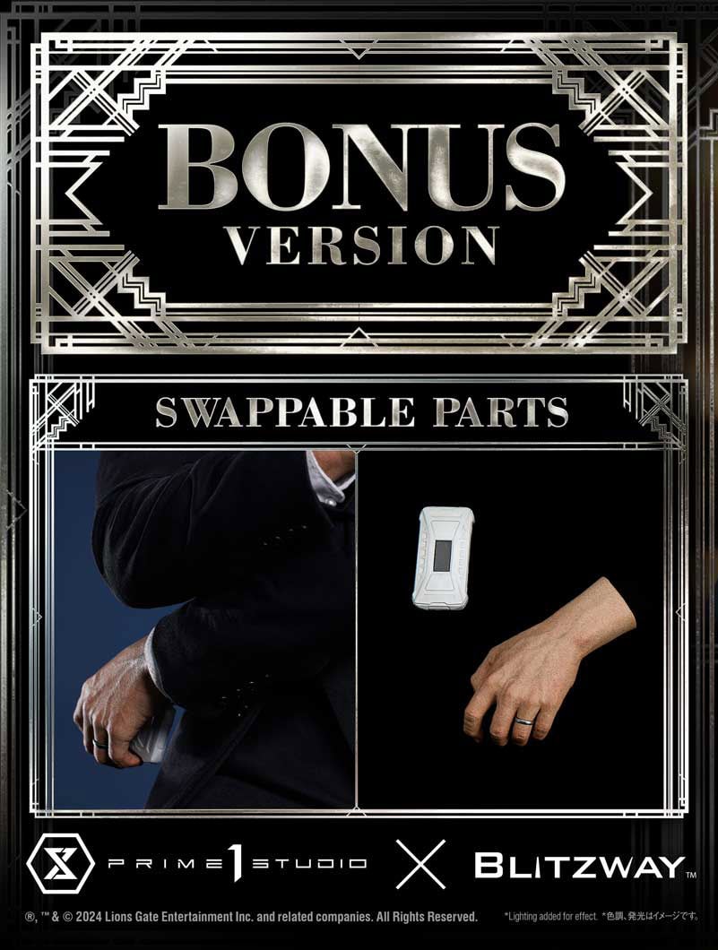John Wick Caine (Deluxe Bonus Version) Quarter Scale Statue - Prototype Shown View 5