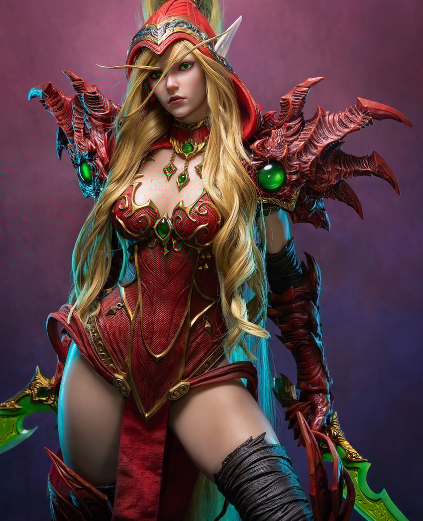 ヘルファイアワールドオブウォークラフト　塗装スタチュー ＢＦ スタジオ Valeera Sanguinar 1:3 Statue by Infinity Studio | Sideshow