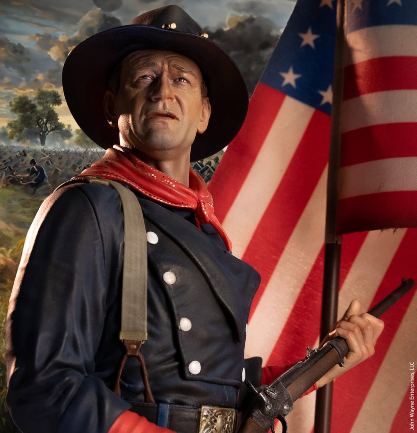 John Wayne John Wayne (Civil War 1863) Statues - Prototype Shown View 4
