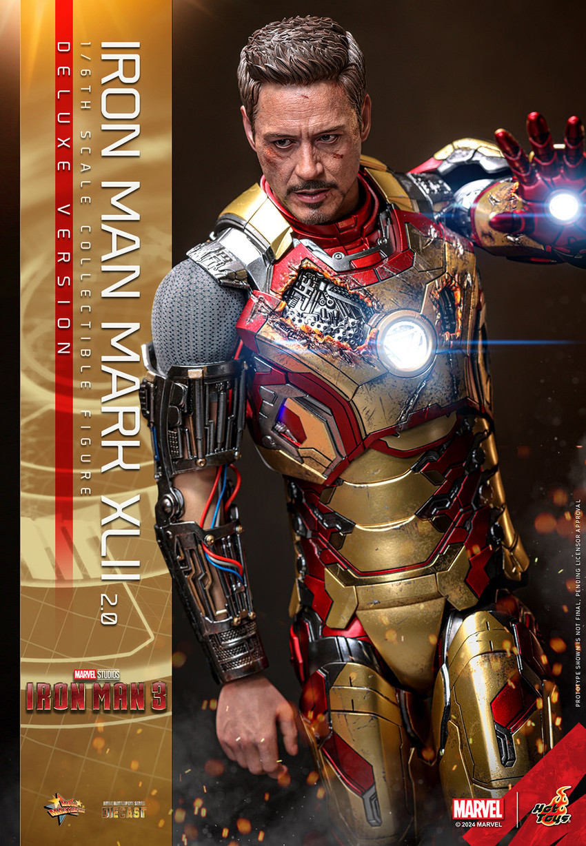 Marvel Iron Man Mark XLII (2.0) Deluxe Sixth Scale Figure - Prototype Shown View 1