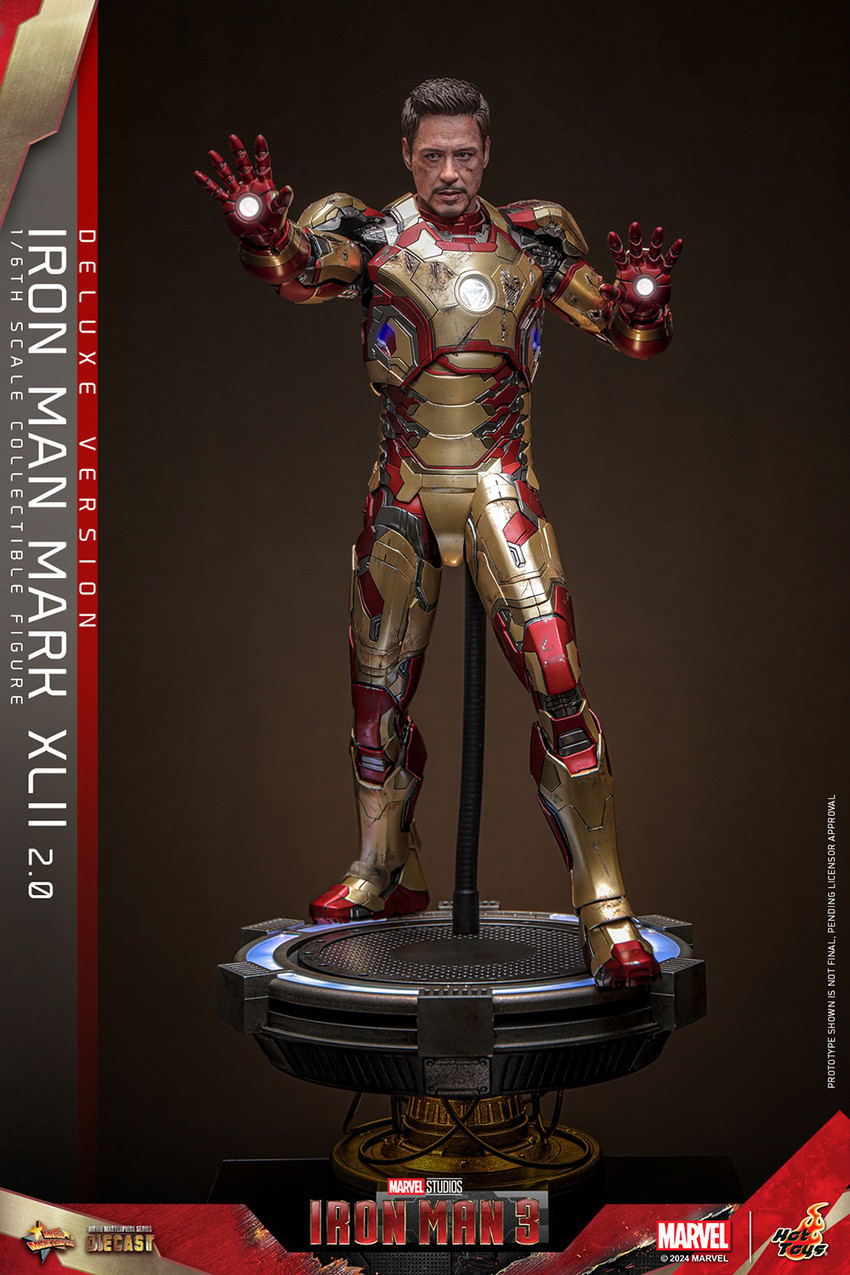 Marvel Iron Man Mark XLII (2.0) Deluxe Sixth Scale Figure - Prototype Shown View 3