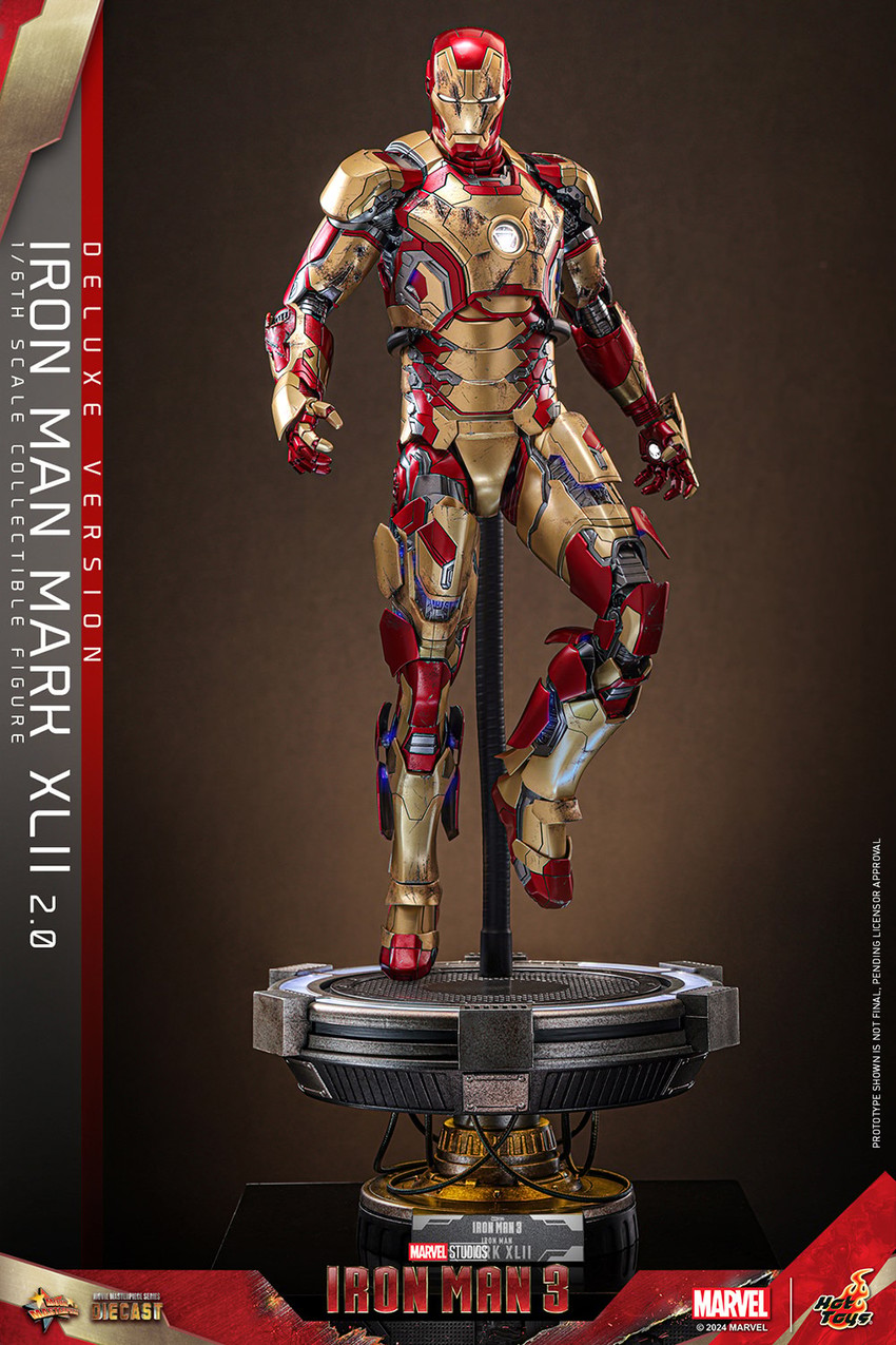 Marvel Iron Man Mark XLII (2.0) Deluxe Sixth Scale Figure - Prototype Shown View 4