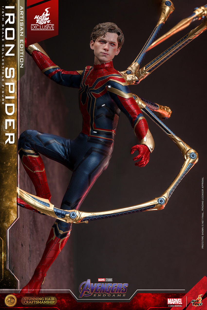Marvel Iron Spider (Artisan Edition) Sixth Scale Figure - Prototype Shown View 6