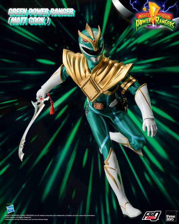 Mighty Morphin Power Rangers Green Power Ranger (Matt Cook) PX Exclusive Sixth Scale Figure - Prototype Shown View 4
