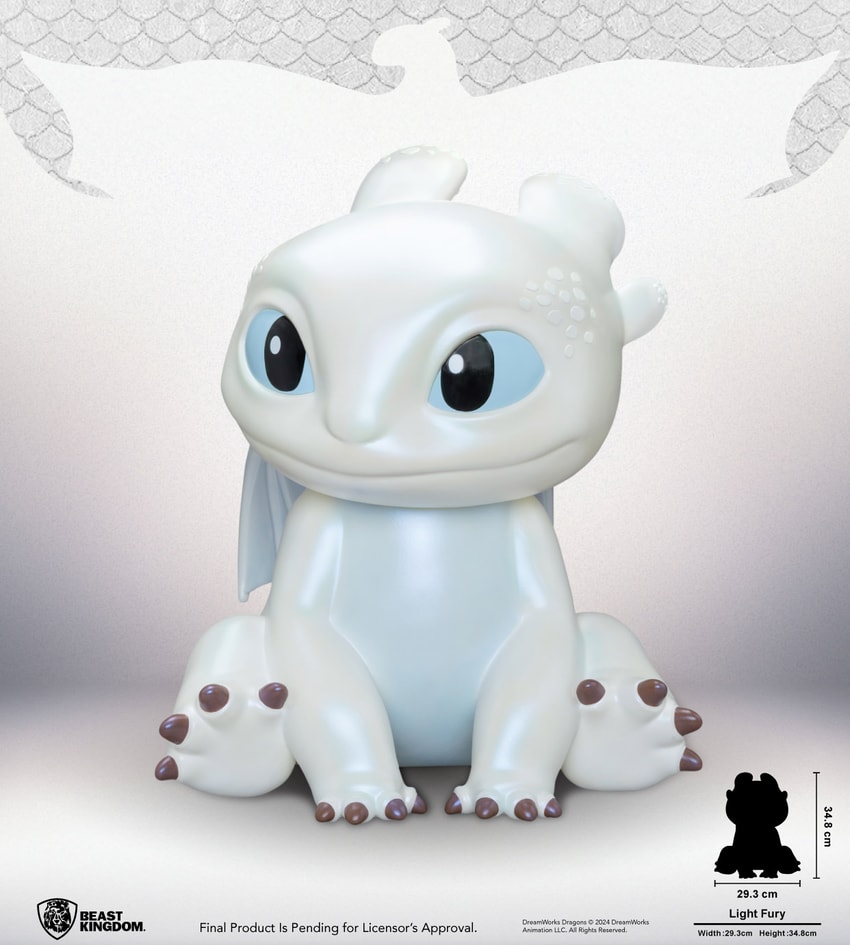 Light Fury Vinyl Piggy Bank Collectible Figure by Beast