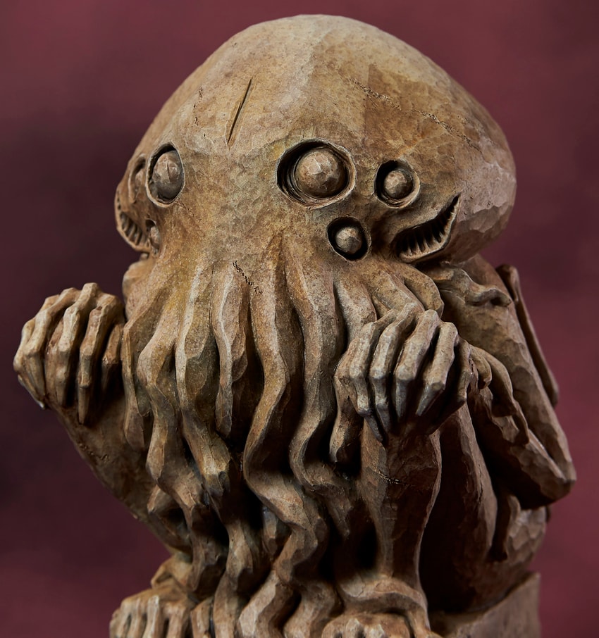 H.P. Lovecraft Cthulhu Coin Bank (Stone Color) Statues - Prototype Shown View 3