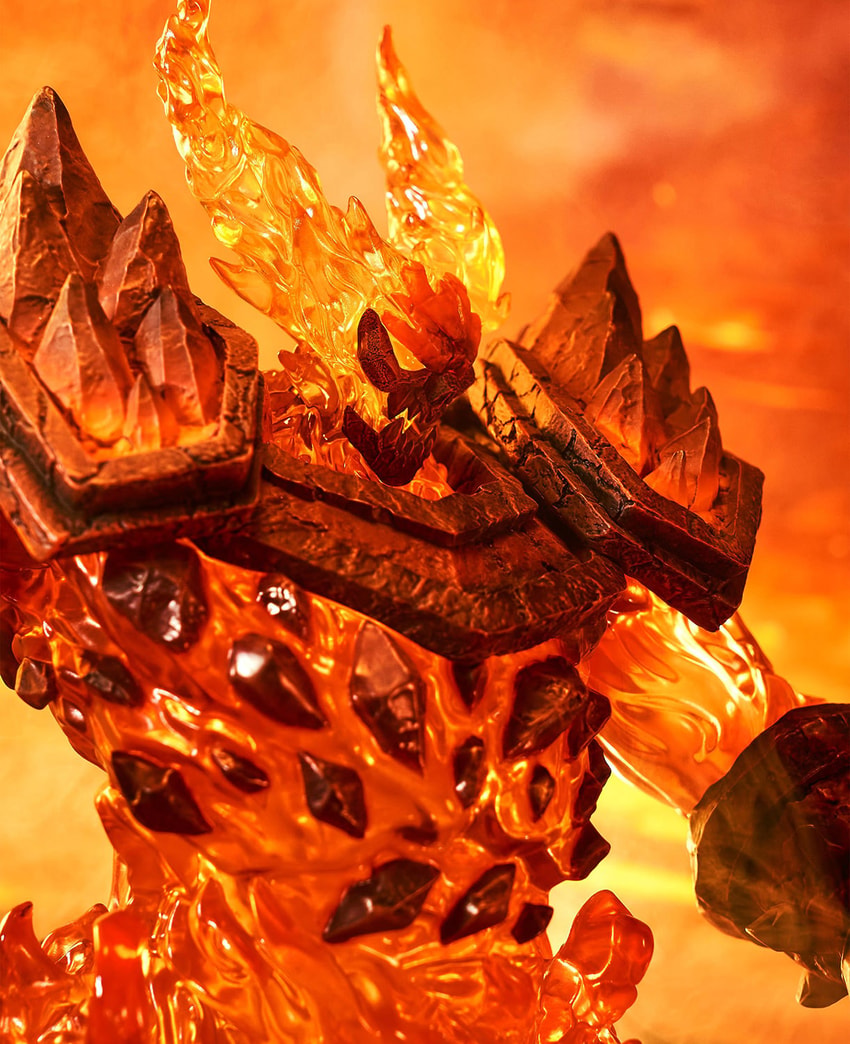 Warcraft Ragnaros the Firelord Statues - Prototype Shown View 4