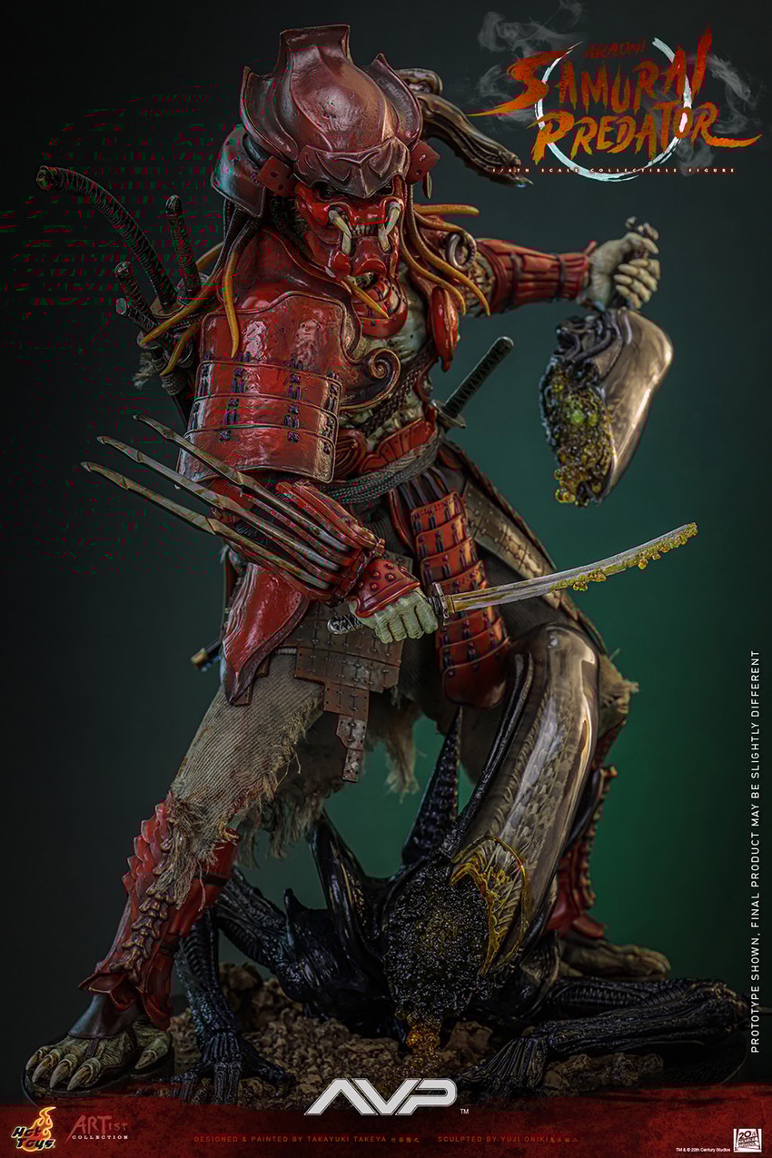 Akaoni Samurai Predator Sixth Scale Figure by Hot Toys
