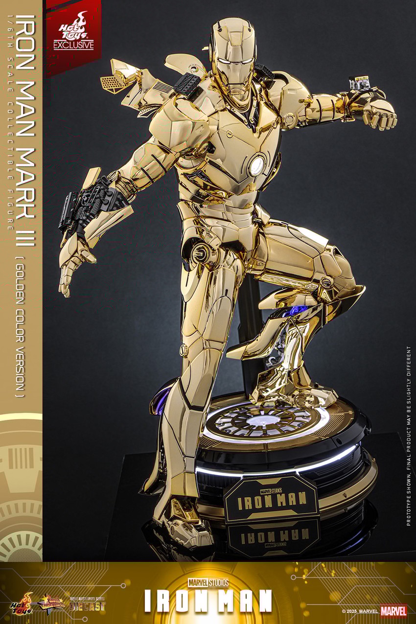 印象のデザイン Iron Man Mark III (Golden Color Version) Sixth Scale Figure アメコミ