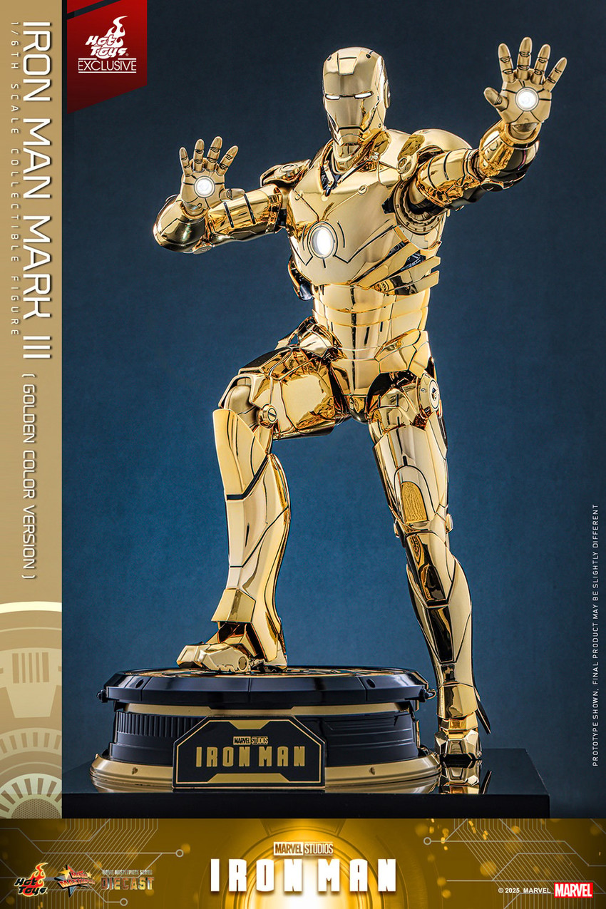 Iron Man Mark III (Golden Color Version) Sixth Scale Figure by Hot