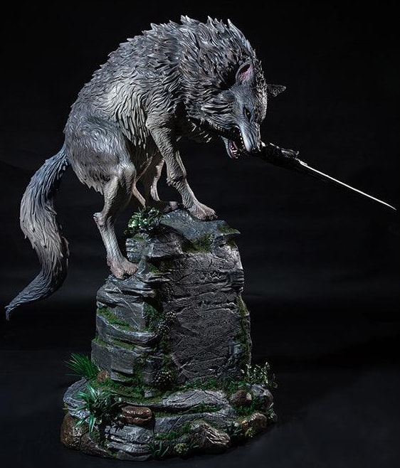 Dark Souls The Great Grey Wolf, Sif Statues - Prototype Shown View 3