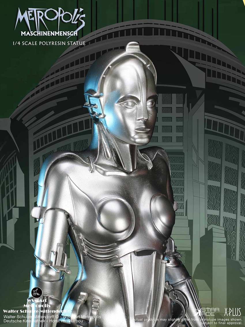 Metropolis Maschinenmensh (Silver Color) Statues - Prototype Shown View 3